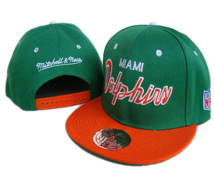NFL Miami Dolphins M&N Snapback Hat NU06